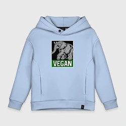 Детское худи оверсайз Vegan elephant