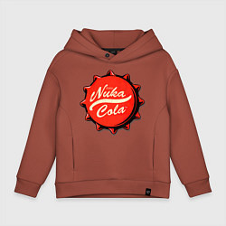 Толстовка оверсайз детская Nuka Cola Fallout, цвет: кирпичный