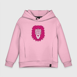 Детское худи оверсайз Pink Lion