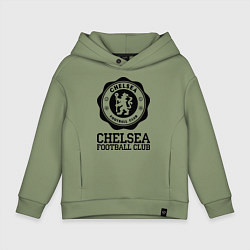 Толстовка оверсайз детская Chelsea FC: Emblem, цвет: авокадо