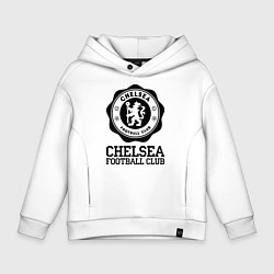 Толстовка оверсайз детская Chelsea FC: Emblem, цвет: белый