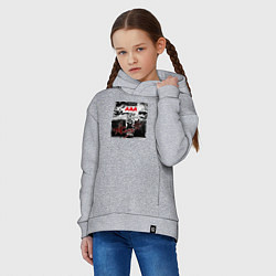 Толстовка оверсайз детская БЛОК АДА - АлисА, цвет: меланж — фото 2