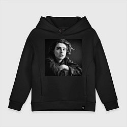 Толстовка оверсайз детская Timothee Chalamet, цвет: черный
