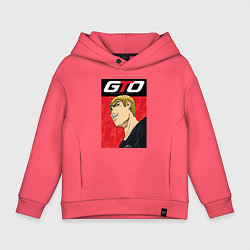 Толстовка оверсайз детская GTО, цвет: коралловый