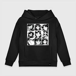 Толстовка оверсайз детская Такая разная Мисато Сан Евангелион, цвет: черный