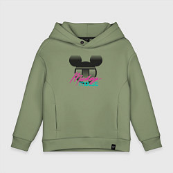 Толстовка оверсайз детская Logotype Mickey Mouse, цвет: авокадо