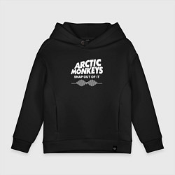 Толстовка оверсайз детская Arctic Monkeys, группа, цвет: черный