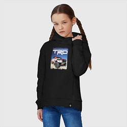 Толстовка оверсайз детская Toyota Racing Development, desert, цвет: черный — фото 2