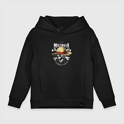 Толстовка оверсайз детская MUGIWARA ONE PIECE ВАН ПИС, цвет: черный
