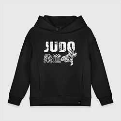 Толстовка оверсайз детская Style Judo, цвет: черный