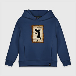 Толстовка оверсайз детская Нэнси Дрю Nancy Drew, цвет: тёмно-синий