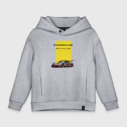 Толстовка оверсайз детская Porsche Carrera 4S Motorsport, цвет: меланж