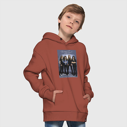 Детское худи оверсайз Ты помнишь, как всё начиналось? / Кирпичный – фото 4