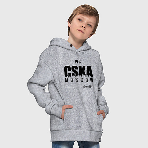 Детское худи оверсайз CSKA since 1911 / Меланж – фото 4