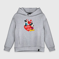 Детское худи оверсайз Mickey x Minnie Love