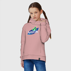 Толстовка оверсайз детская Nestea Настя, цвет: пыльно-розовый — фото 2