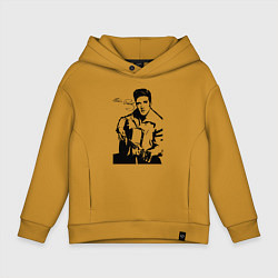 Толстовка оверсайз детская Elvis, цвет: горчичный