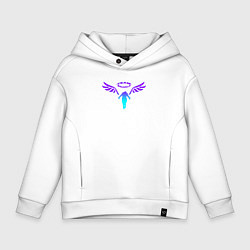 Толстовка оверсайз детская WALHALLA TEAM NEON LOGO ТОКИЙСКИЕ МСТИТЕЛИ, цвет: белый