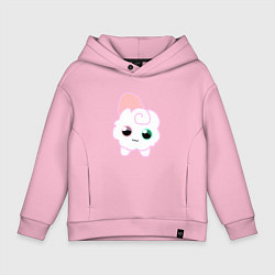 Толстовка оверсайз детская Toca Kitchen котик, цвет: светло-розовый