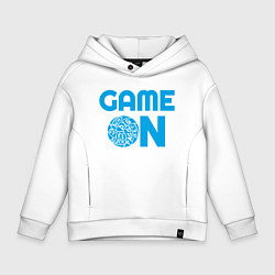Толстовка оверсайз детская Volleyball Game On, цвет: белый