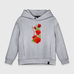 Детское худи оверсайз Прекрасная Агния Букет роз