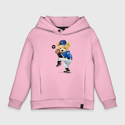 Детское худи оверсайз МИШКА БЕЙСБОЛИСТ