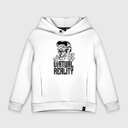 Детское худи оверсайз Virtual reality Dinosaur