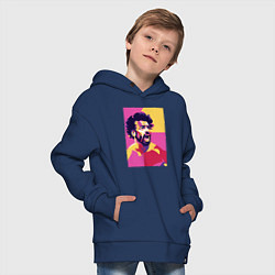 Толстовка оверсайз детская Mo Salah Liverpool, цвет: тёмно-синий — фото 2