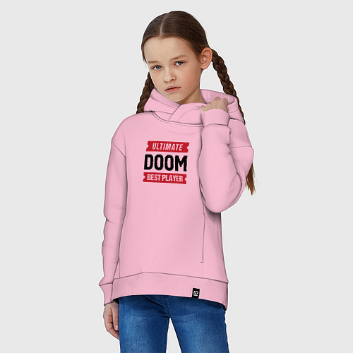 Детское худи оверсайз Doom Ultimate / Светло-розовый – фото 3