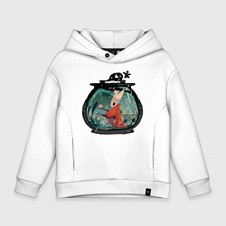 Толстовка оверсайз детская Хорнет и ткачи, цвет: белый