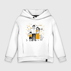 Детское худи оверсайз FRIENDLY FAMILY