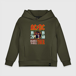 Детское худи оверсайз ACDC HIGHWAY TO HELL TOUR