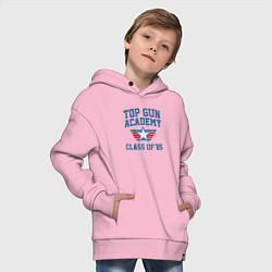 Толстовка оверсайз детская TOP GUN Academy Class of 85, цвет: светло-розовый — фото 2