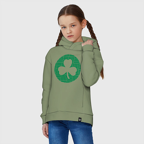 Детское худи оверсайз Green Celtics / Авокадо – фото 3