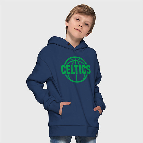 Детское худи оверсайз Celtics Baller / Тёмно-синий – фото 4