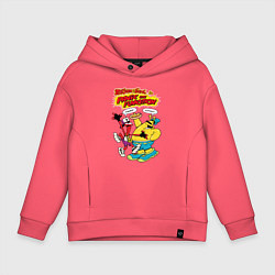 Толстовка оверсайз детская ToeJam & Earl, цвет: коралловый
