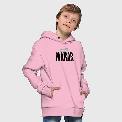 Детское худи оверсайз Unreal Makar / Светло-розовый – фото 4