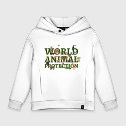 Детское худи оверсайз WORLD ANIMAL PROTECTION