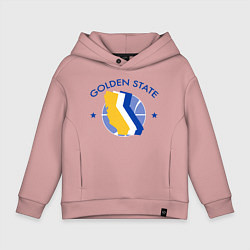 Толстовка оверсайз детская Golden State Game, цвет: пыльно-розовый