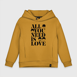 Детское худи оверсайз ALL YOU NEED IS LOVE THE BEATLES