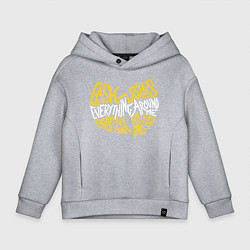 Толстовка оверсайз детская CREAM Wu-Tang, цвет: меланж