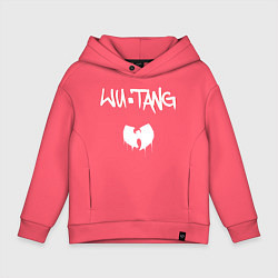 Толстовка оверсайз детская Ву-Тэнг Клэн, цвет: коралловый