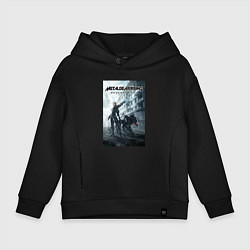 Толстовка оверсайз детская Metal Gear Rising Revengeance - poster, цвет: черный