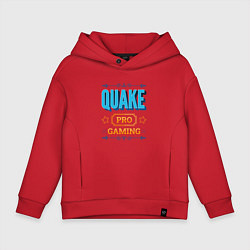 Толстовка оверсайз детская Игра Quake pro gaming, цвет: красный