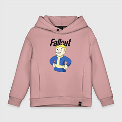 Толстовка оверсайз детская Fallout blondie boy, цвет: пыльно-розовый