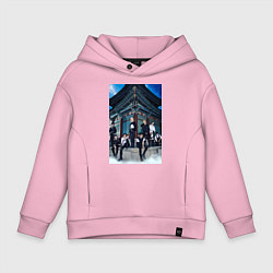 Толстовка оверсайз детская Stray Kids Thunderous, цвет: светло-розовый