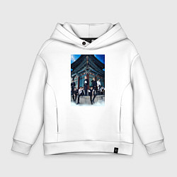 Толстовка оверсайз детская Stray Kids Thunderous, цвет: белый