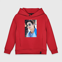 Толстовка оверсайз детская Тигренок Ви, цвет: красный