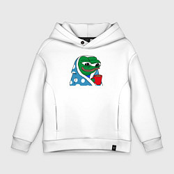 Детское худи оверсайз Frog Pepe мем