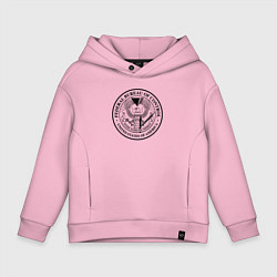 Толстовка оверсайз детская Федеральное Бюро Контроля, цвет: светло-розовый